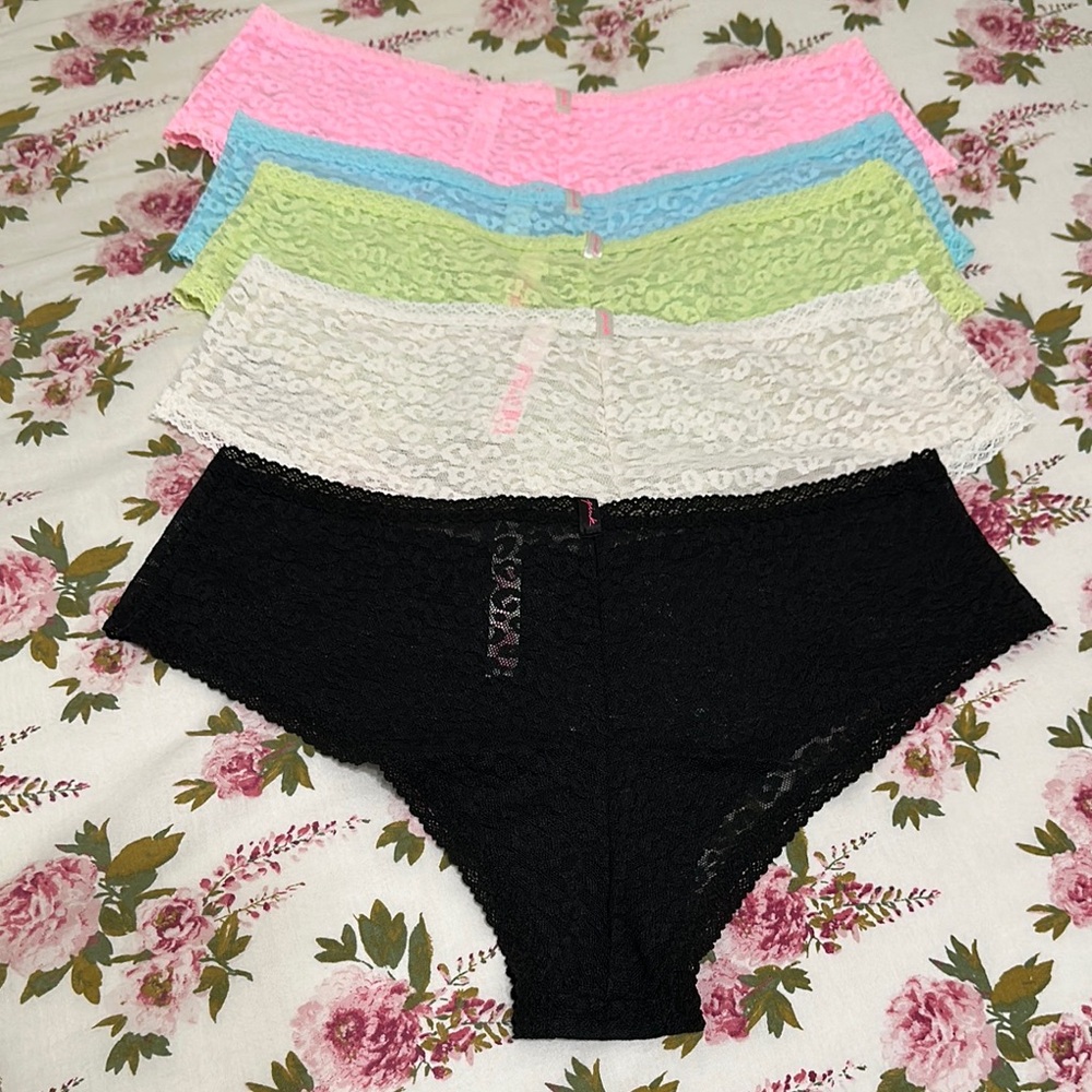 Victoria's Secret/PINK Lace Cheekster Panties Set—5– - Picture 13 of 14